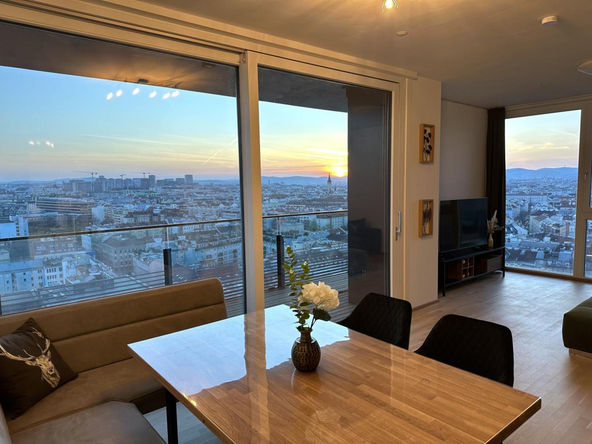 Panorama Sky Apartment I Rooftop Pool I Metro Station ウィーン エクステリア 写真